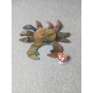 Ty Beanie Baby Claude The Crab 1996 PE Pellets